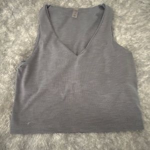 Fitted yoga top